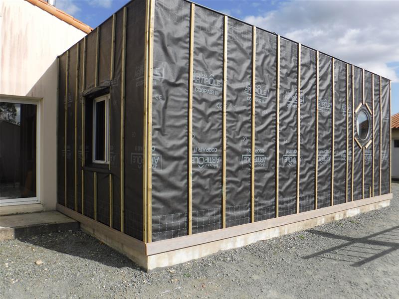 Bardage d'une extension bois à Niort (79)